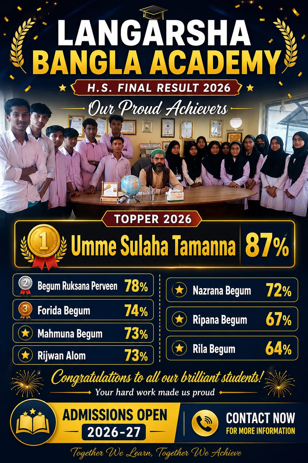 Proud achiever